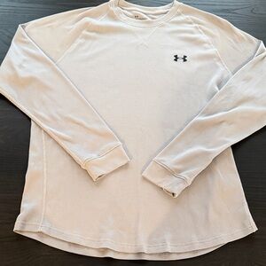 Under Armour Cream Long Sleeve Performance Shirt
